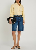 Mother The Half-pipe Bermuda Denim Shorts Blue