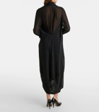 MM6 Maison Margiela Draped midi dress