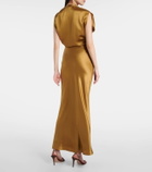 The Sei Silk charmeuse maxi skirt