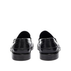 Vinnys Men's VINNY's Townee Penny Loafer in Black Crust Leather