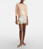 Dôen Iona lace-trimmed silk shorts