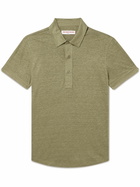 Orlebar Brown - Sebastian Linen-Jersey Polo Shirt - Green