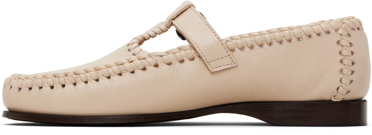 HEREU Off-White Alcover Supple Shiny Loafers