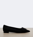 Manolo Blahnik Maysale suede ballet flats