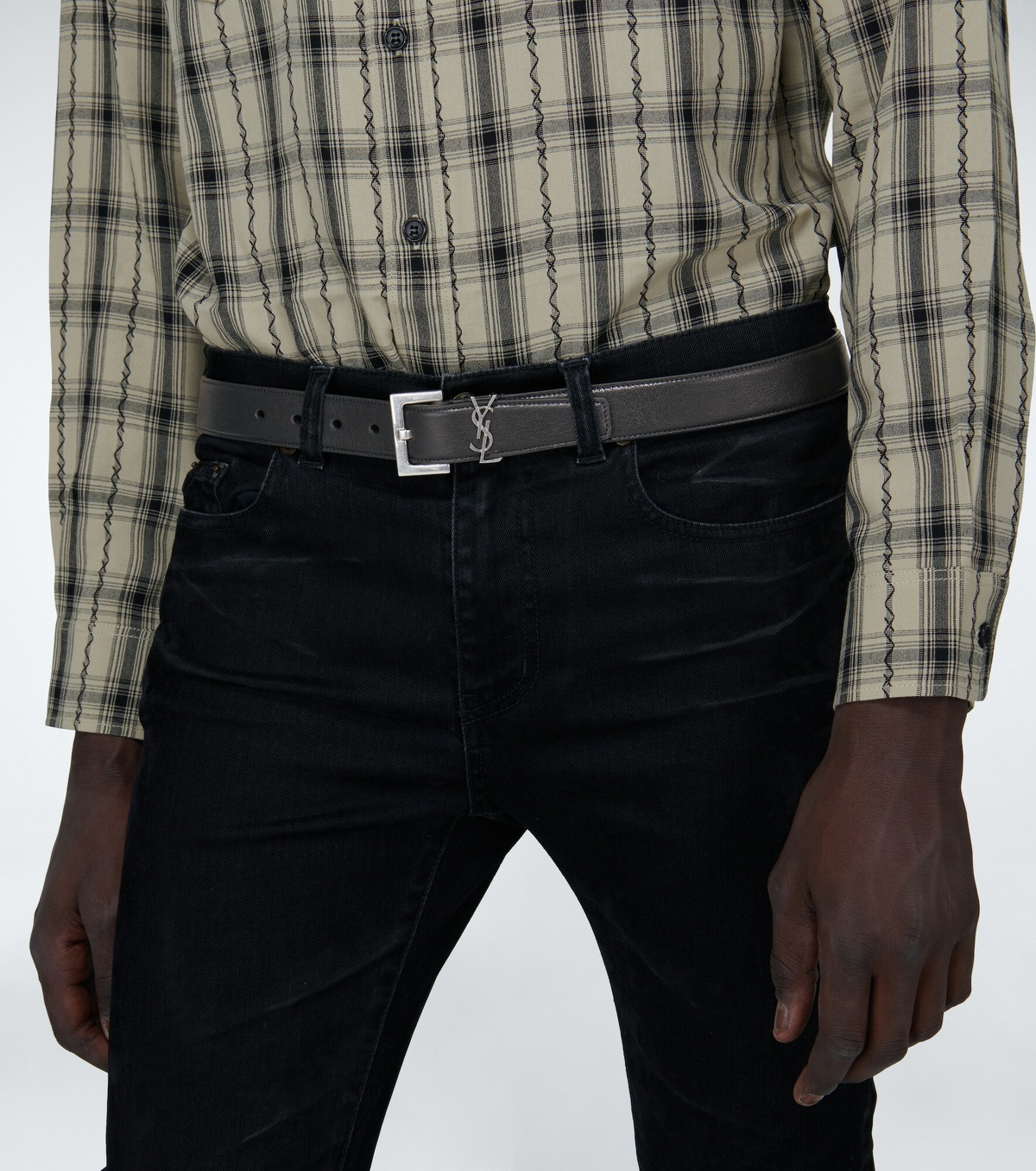 saint laurent slim belt