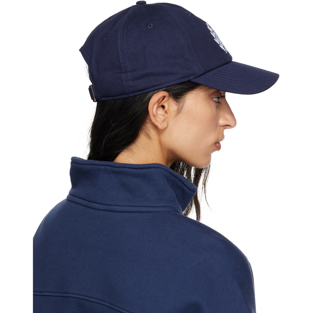 Sporty & Rich Navy NY Crest Hat