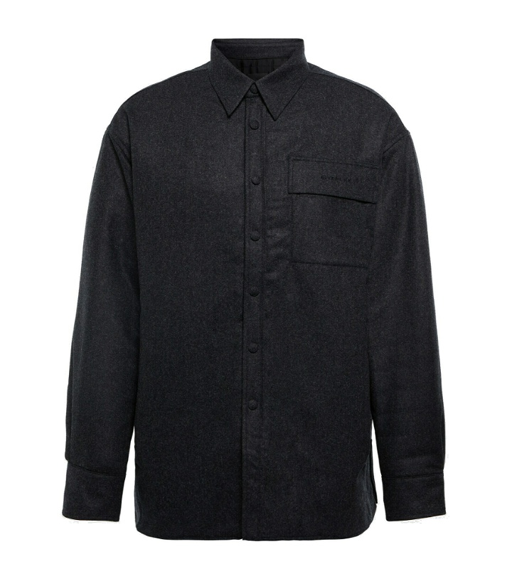 Photo: Givenchy - Embroidered padded wool shirt