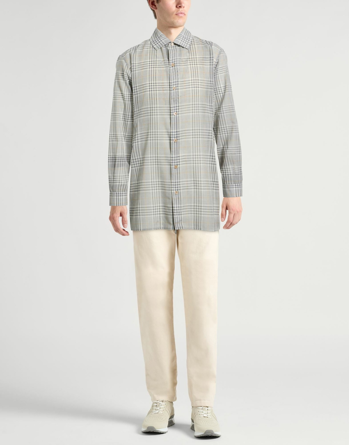 Agnona Mens Shirt in Light grey