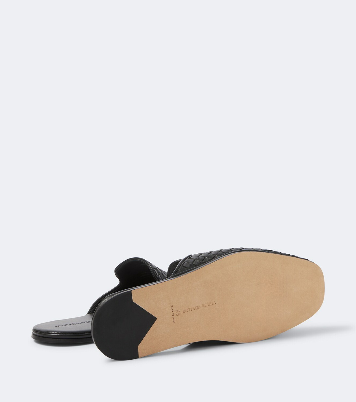 Bottega Veneta Palazzo Intrecciato leather mules