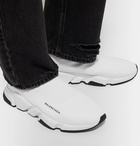 Balenciaga - Speed Sock Stretch-Knit Slip-On Sneakers - Men - White