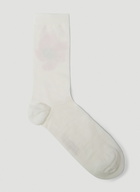 Les Chaussetes Fleurs Socks in White