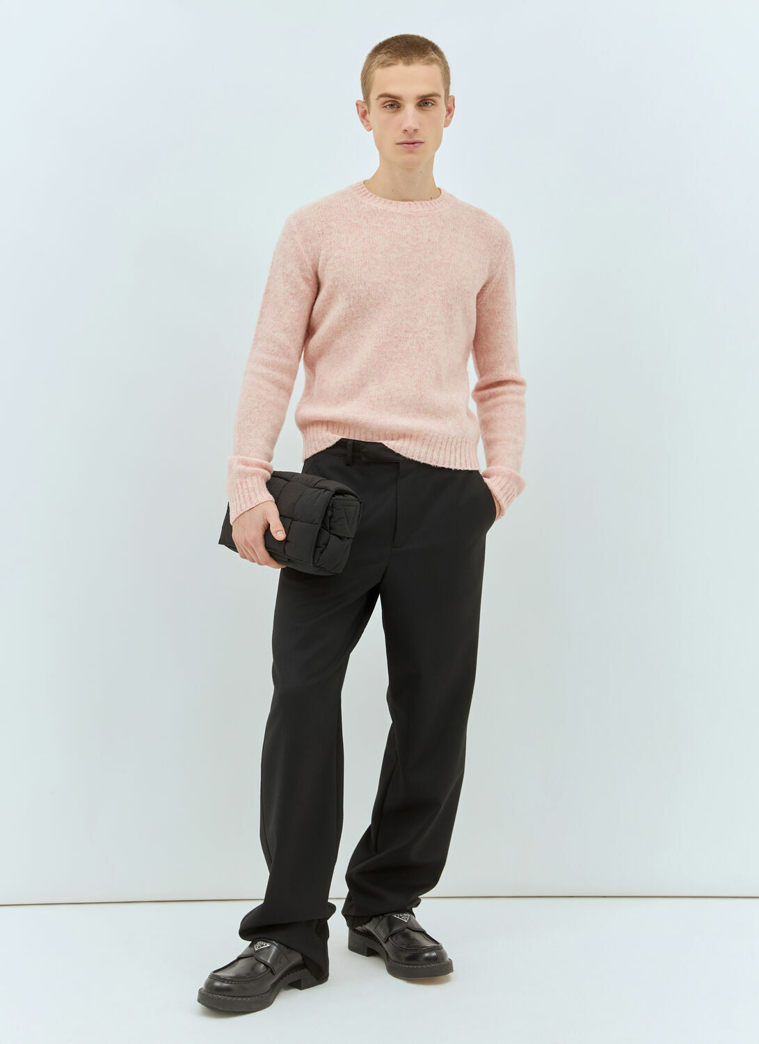 Prada Shetland Wool Crewneck Sweater