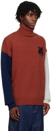 Maison Kitsuné Multicolor Fox Head Sweater