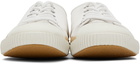 Maison Margiela White Cotton Plimsoll Low Sneakers