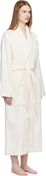 Tekla Off White Terry Classic Bathrobe