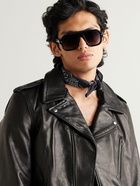 Jacques Marie Mage - Octavian Aviator-Style Acetate and Silver-Tone Sunglasses