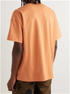 Nike - Sportswear Logo-Embroidered Cotton-Jersey T-Shirt - Orange