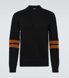 Zegna Striped appliqué wool sweater