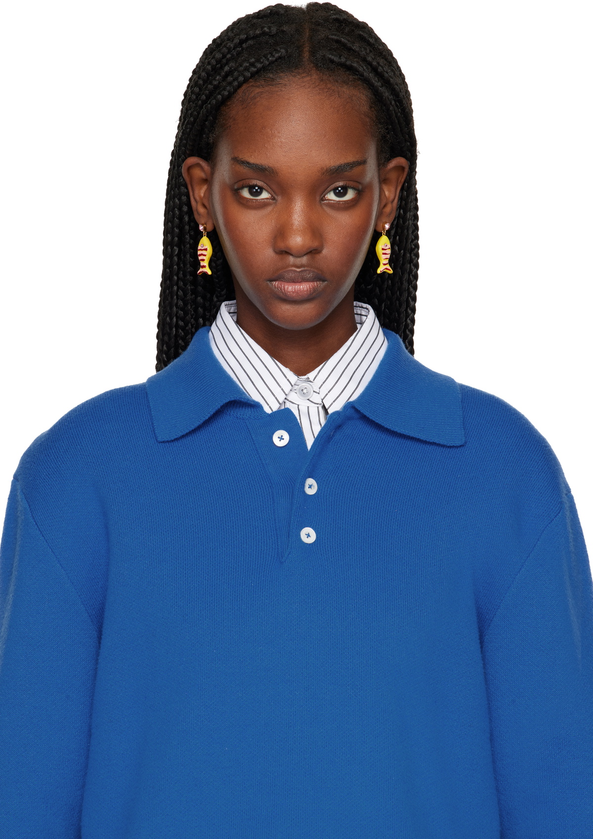 Marni Fish & Rhinestone Earrings