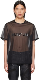 Helmut Lang Black Sheer T-Shirt