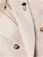Lardini - Double-Breasted Wool-Blend Coat - Neutrals