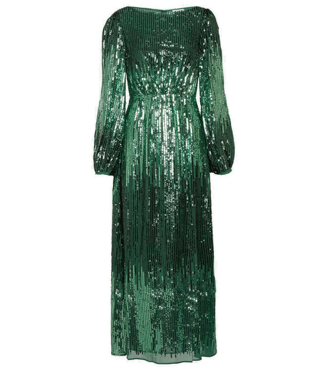 Green Robyn Jacquard Maxi Dress, WHISTLES