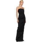 Rick Owens Black Tower Bustier Maxi Dress