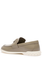 Valentino Leisure Flows Vlogo Leather Loafers Brown