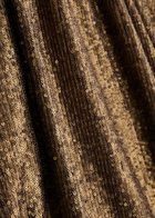 Norma Kamali Sequin-embellished Stretch-tulle Coat Bronze