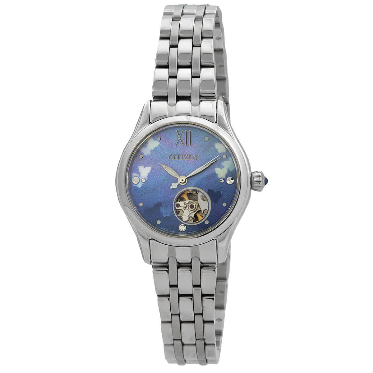Citizen Luna Automatic Blue Dial Ladies Watch PR1040-88N