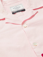 Portuguese Flannel - Convertible-Collar Embroidered Cotton-Poplin Shirt - Pink