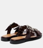 Ganni Faux leather sandals