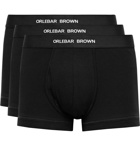 ORLEBAR BROWN - Three-Pack Stretch-Cotton Boxer Briefs - Black