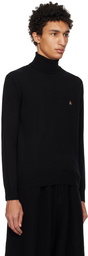 Vivienne Westwood Black Embroidered Turtleneck