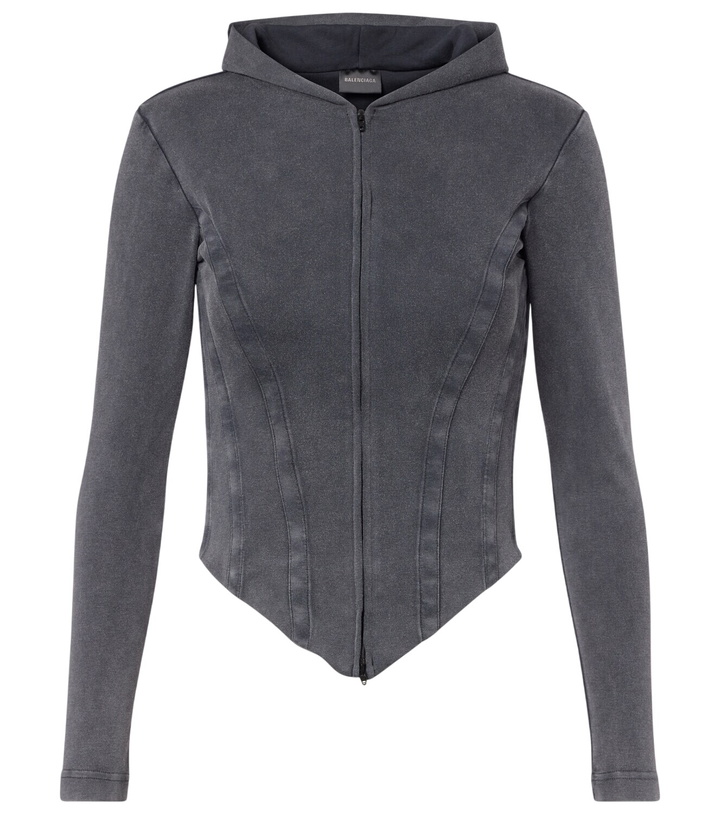 Photo: Balenciaga Cotton jersey hoodie