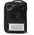 Maison Margiela - Logo-Appliquéd Leather Zip-Around Wallet - Black