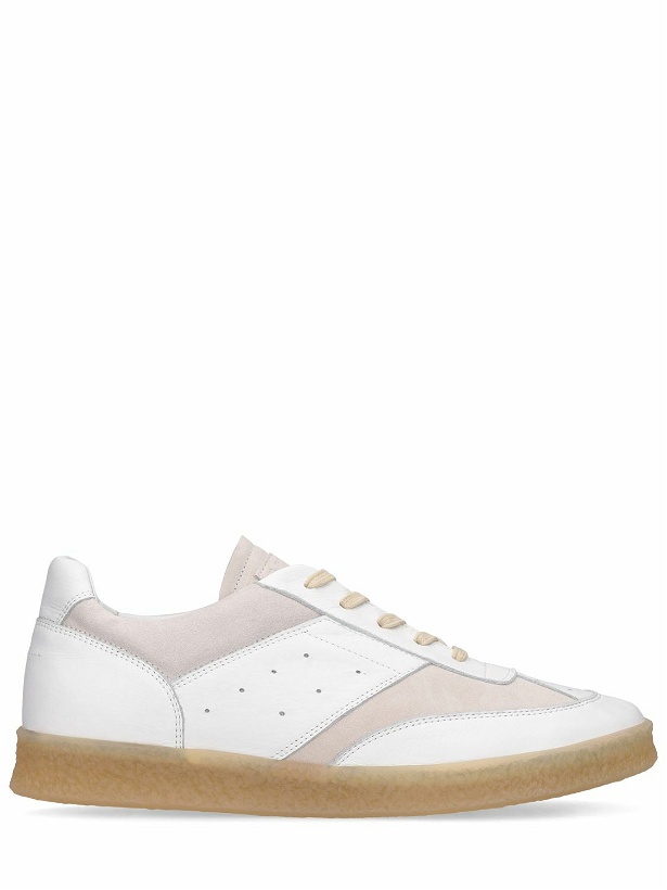 Photo: MM6 MAISON MARGIELA - Leather Low Top Sneakers