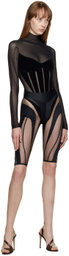 Wolford Black Mugler Edition Bodysuit