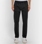 Dolce & Gabbana - Slim-Fit Tapered Stretch-Cotton Drawstring Trousers - Men - Navy