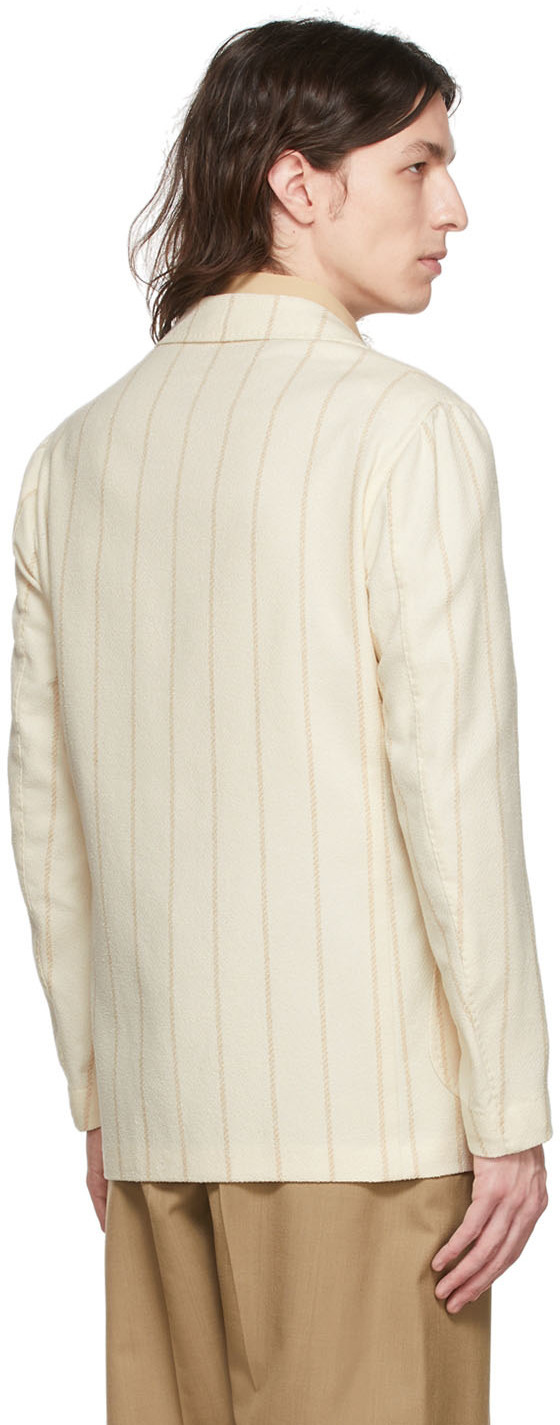Ring Jacket Off-White Cotton Blazer