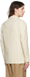 Ring Jacket Off-White Cotton Blazer