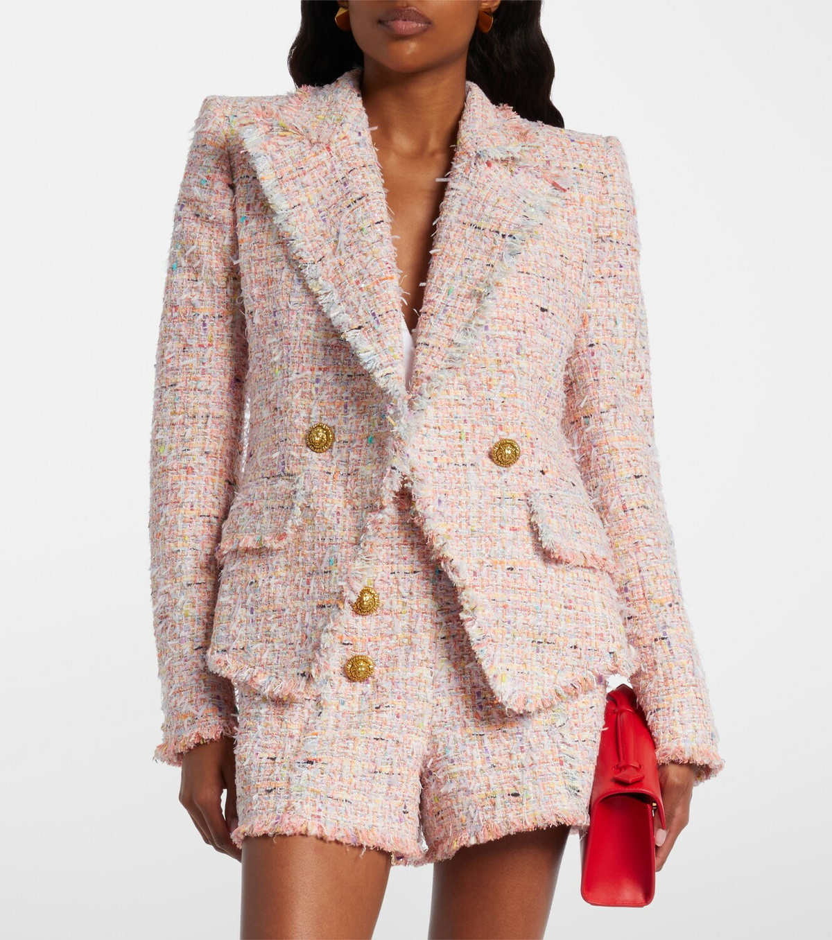 Balmain Double-breasted tweed jacket
