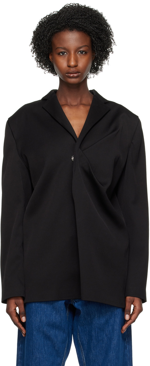 Bianca Saunders Black Pinched Blazer