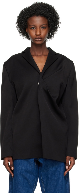 Photo: Bianca Saunders Black Pinched Blazer