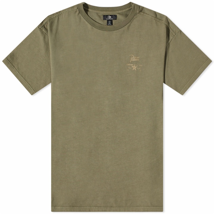 Photo: Converse Men's Patta Short Sleeve T-Shirt in Olive