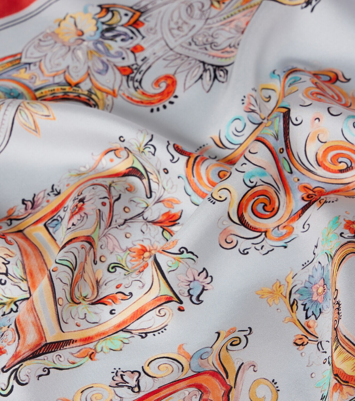 Etro Turandot printed silk scarf
