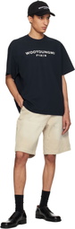 WOOYOUNGMI Navy Logo T-shirt