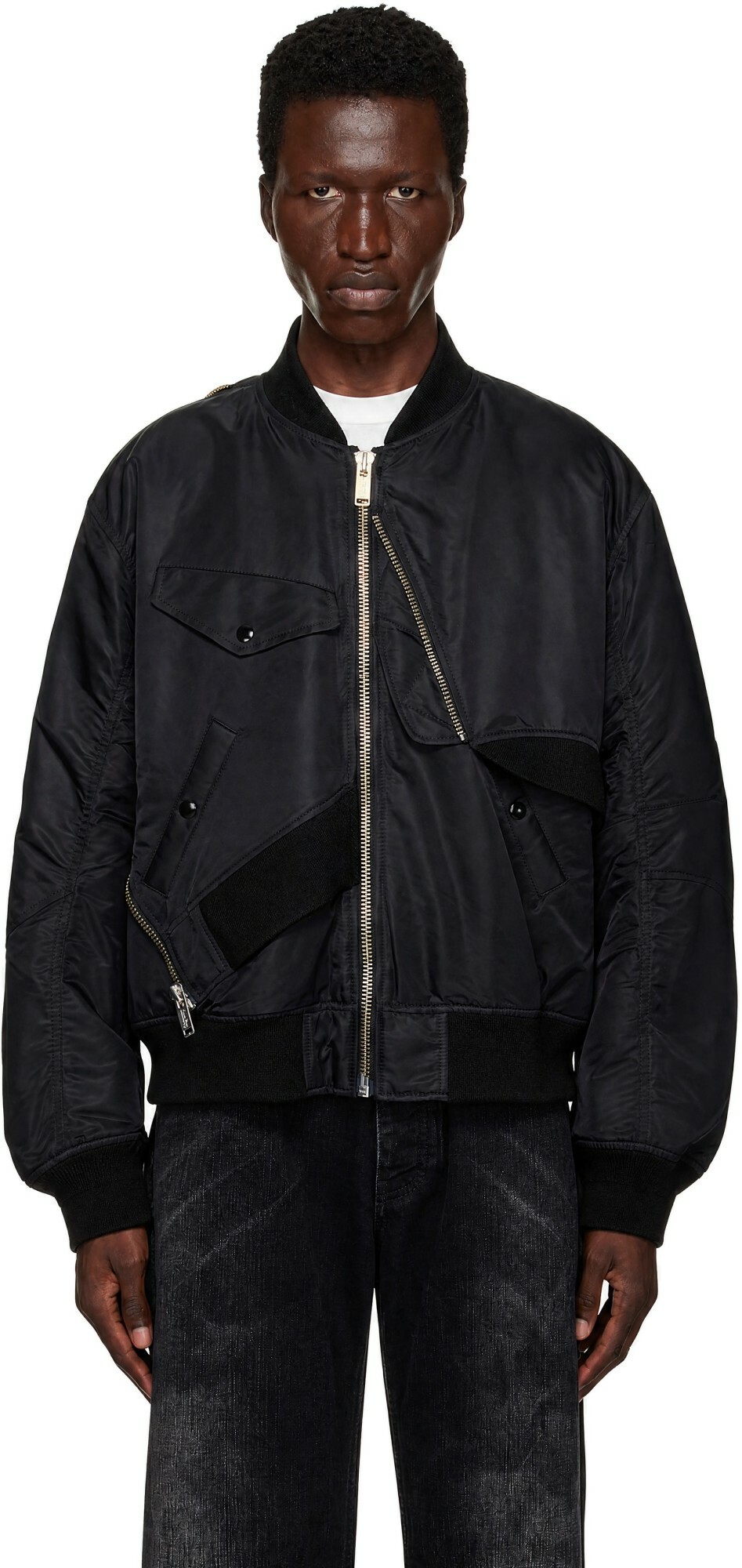 UNDERCOVER Black UP2F9201 Bomber Jacket