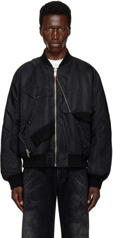 Photo: UNDERCOVER Black UP2F9201 Bomber Jacket