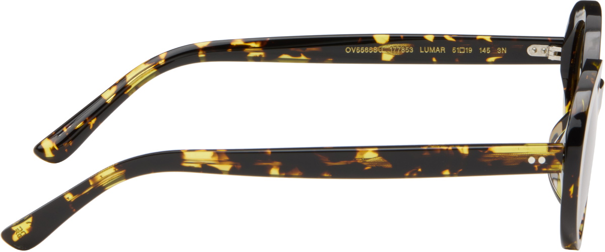 Oliver Peoples Black & Yellow Lumar Sunglasses